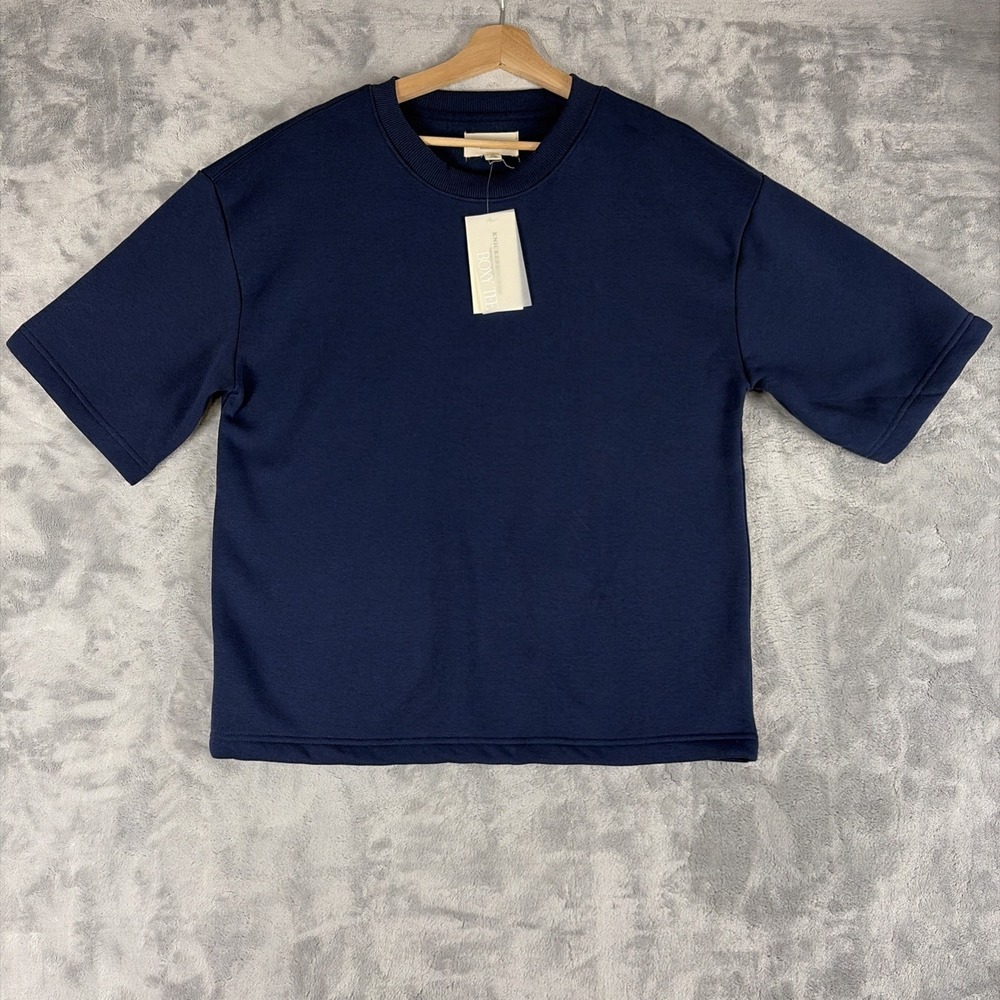 Knickerbocker Vintage Design Men's Apparel Boxy Tee Blue T-Shirt - Size Small
